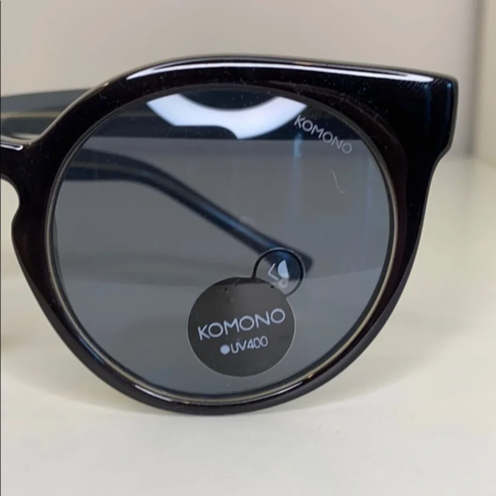 NEW Komono Sunglasses Lulu Black Jade cateye